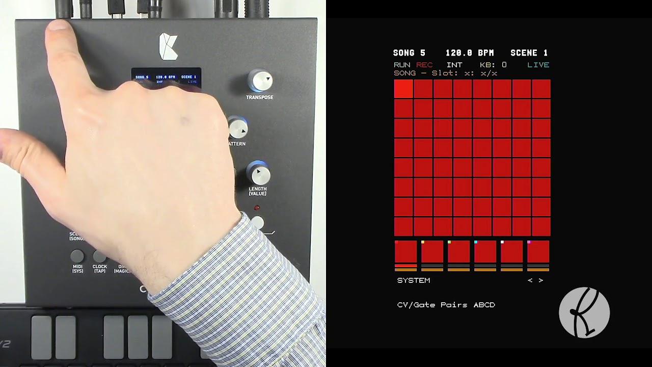 MIDI and CV/Gate Outputs - CARBON Sequencer