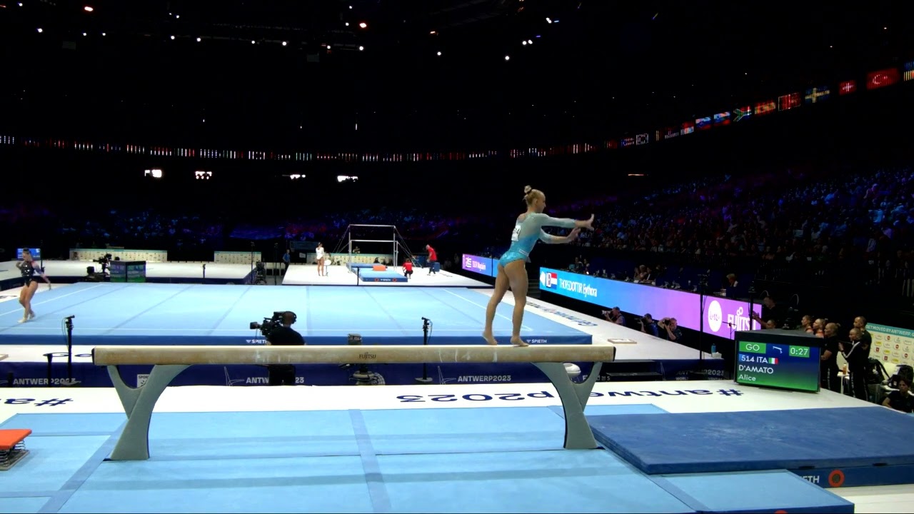 D'AMATO Alice (ITA)_2023 Artistic Worlds, Antwerp (BEL)_Qualifications_Balance Beam
