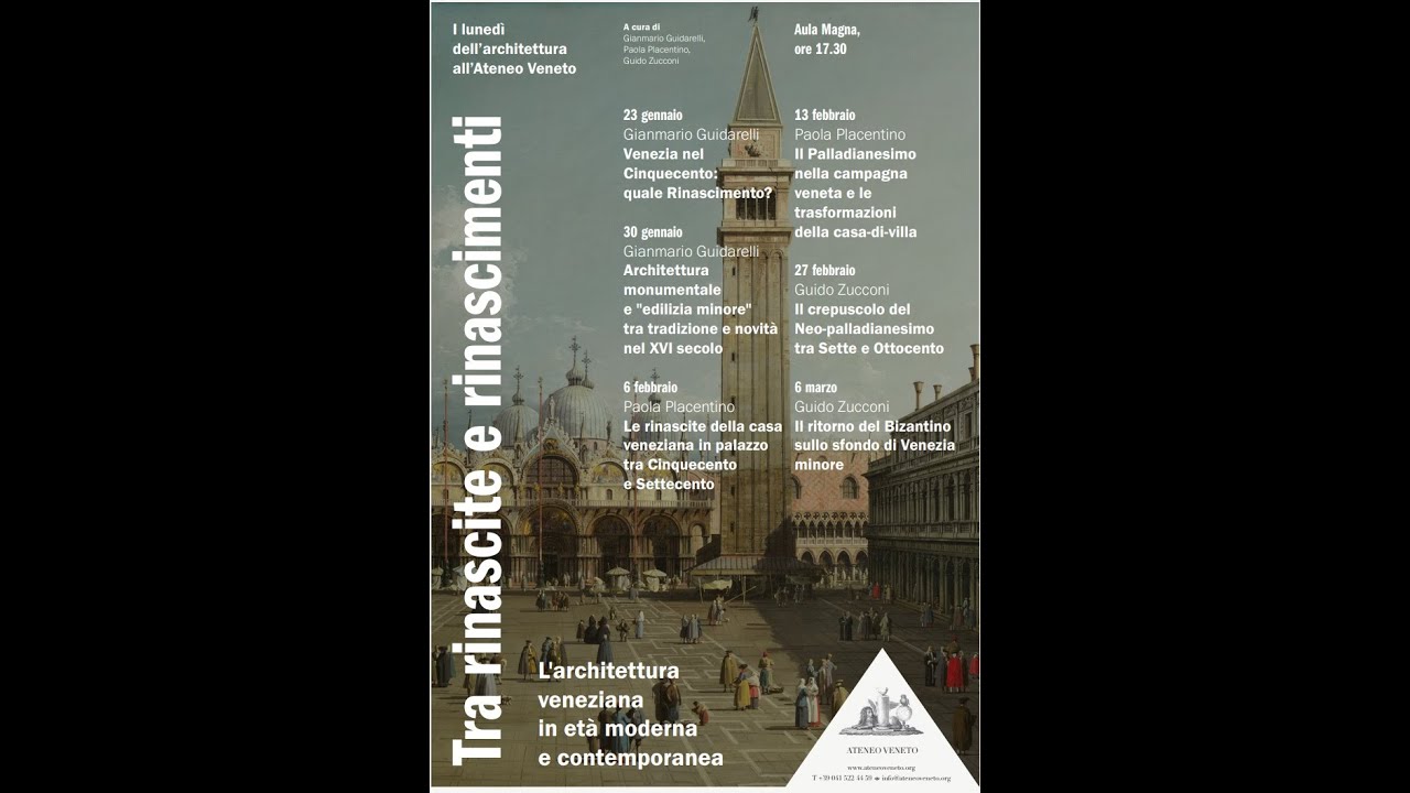I lunedì dell'Architettura 2023 - Cinque secoli di architettura a Venezia