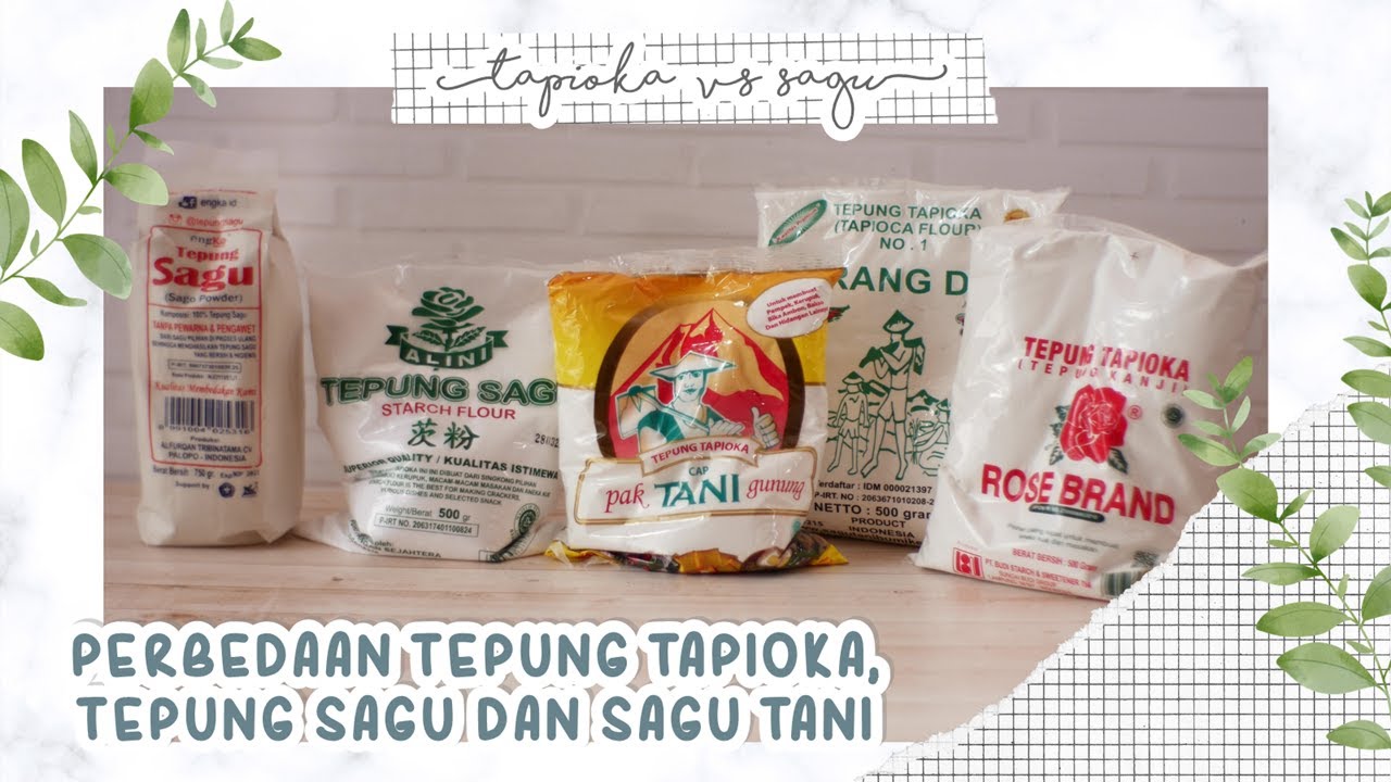 PERBEDAAN TEPUNG TAPIOKA, TEPUNG SAGU DAN SAGU TANI
