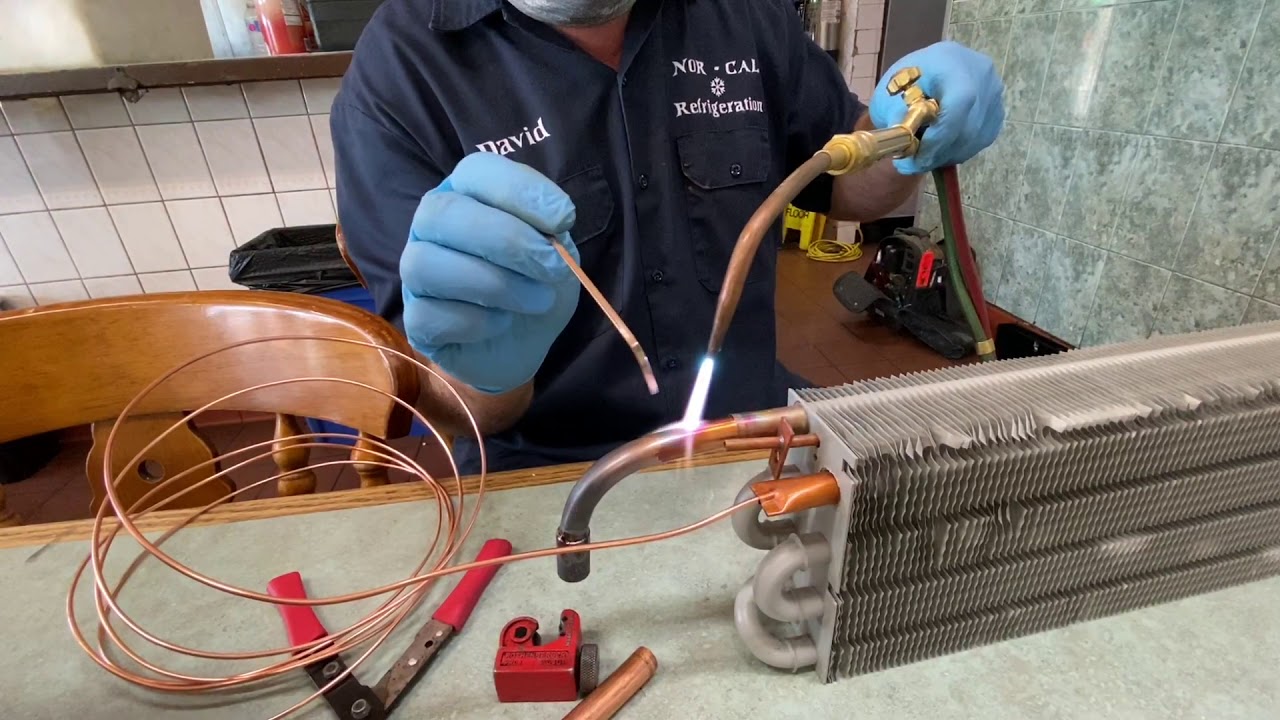 How to replace an evaporator coil on a True  reach in refrigerator