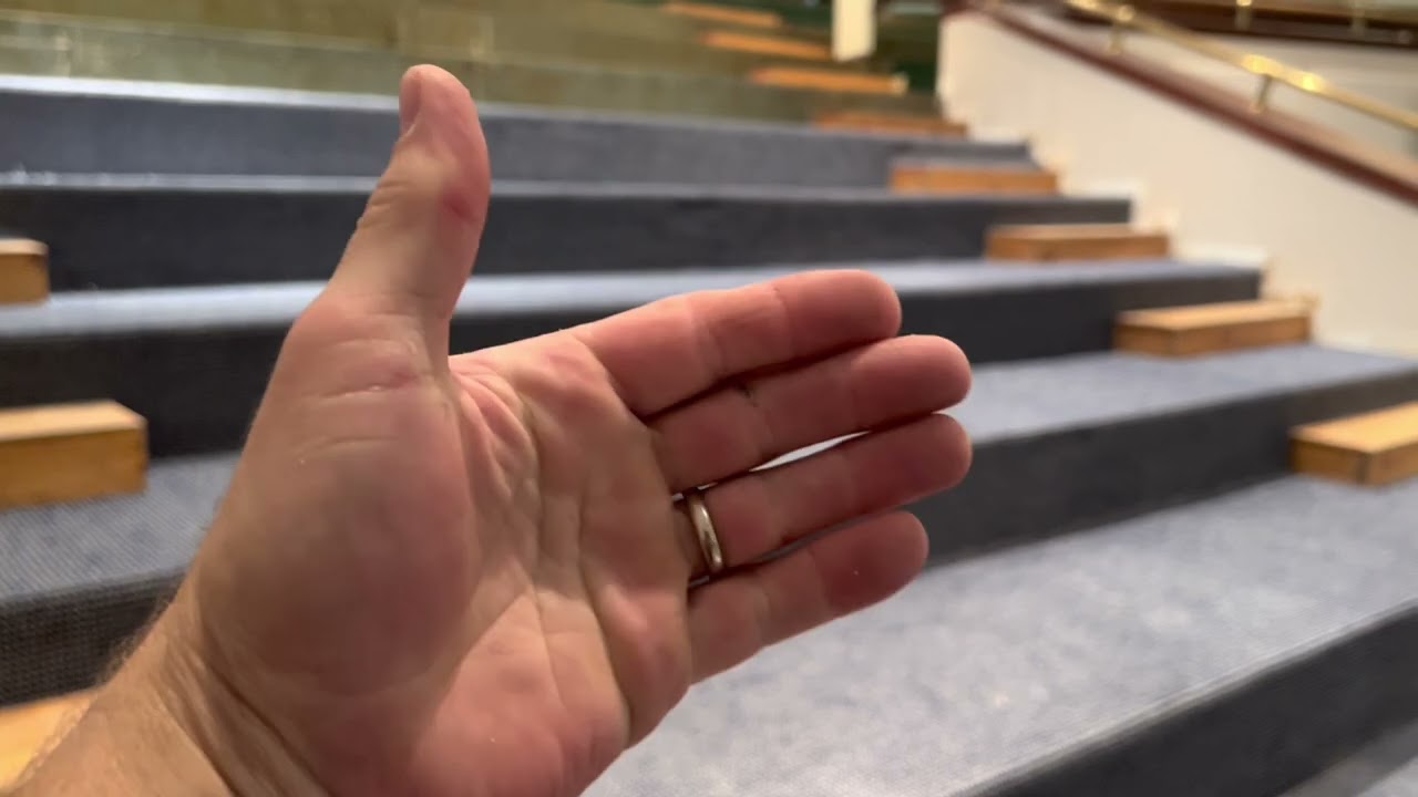 Daily grind, Commercial carpet on steps￼￼