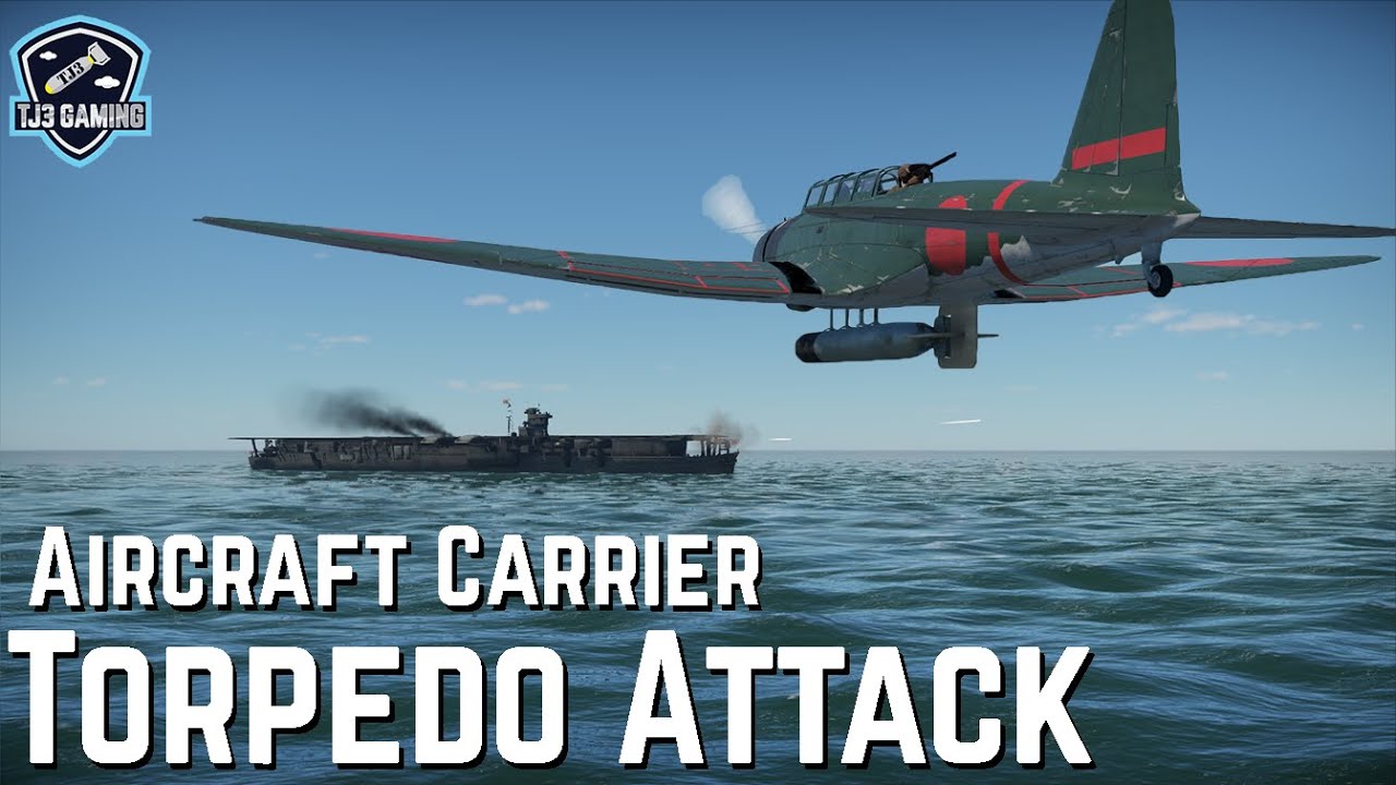 Japanese Torpedo Bomber Attacks an Aircraft Carrier! War Thunder Battle of Midway