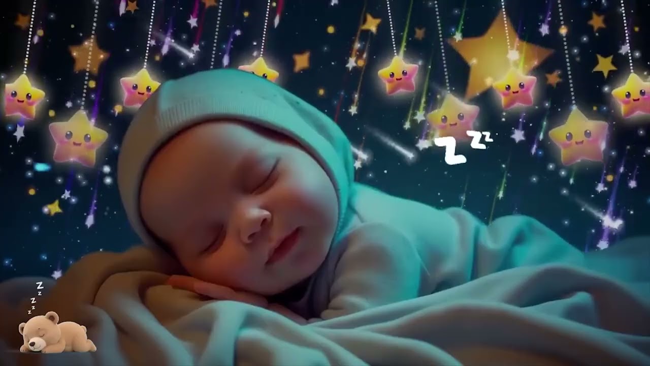 Baby Sleep Music 🎵 Mozart & Brahms Lullaby 🌙 A Tender Path Through Silence Into Long, Restful Dreams