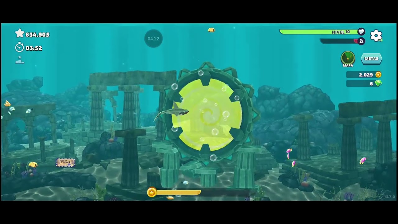 Jogando Hungry Shark com meu novo tubarão elétrico