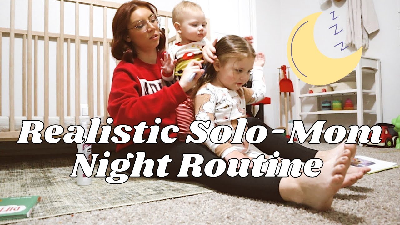 🌙 REALISTIC *SOLO MOM* NIGHT ROUTINE | Mom of Two