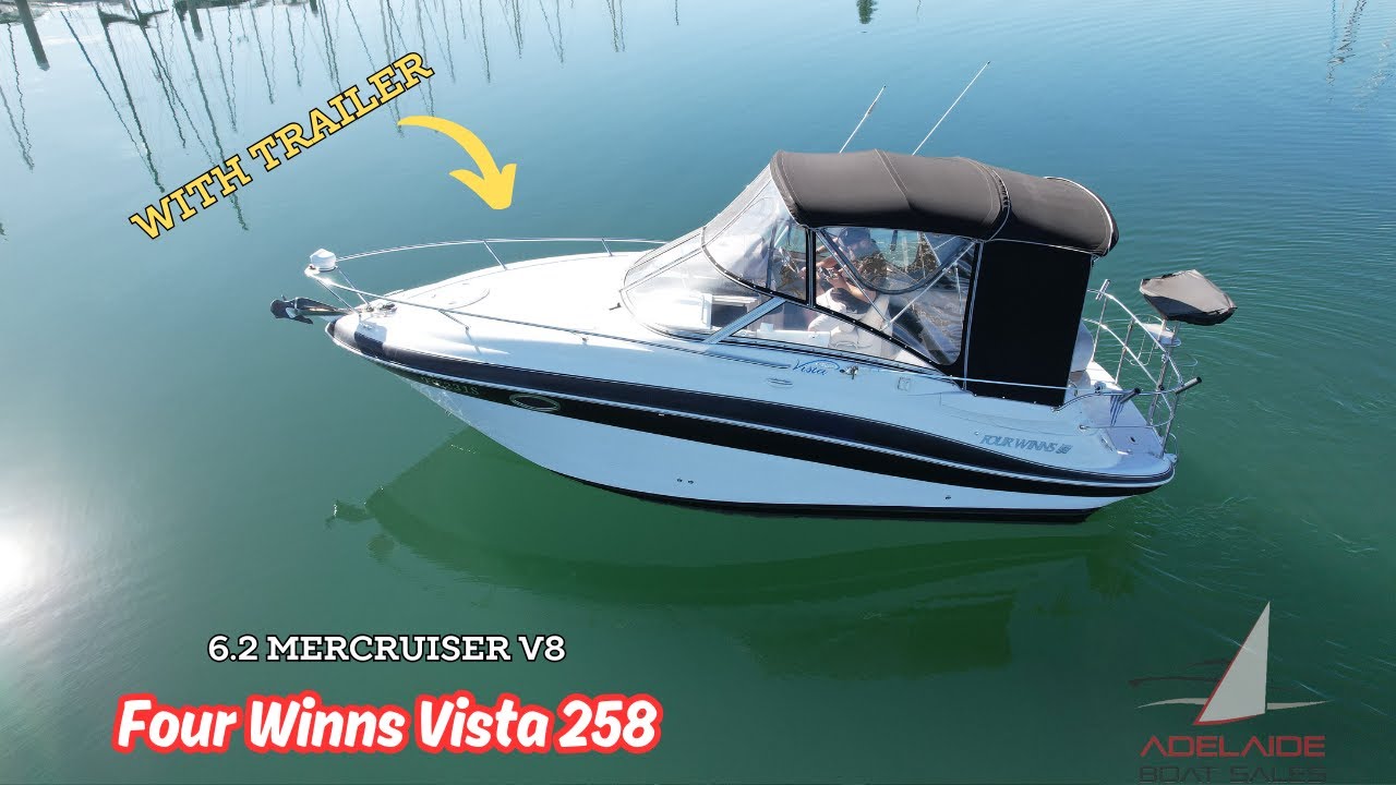 Four Winns Vista258 + Trailer | Big small boat | Family power boat and towable