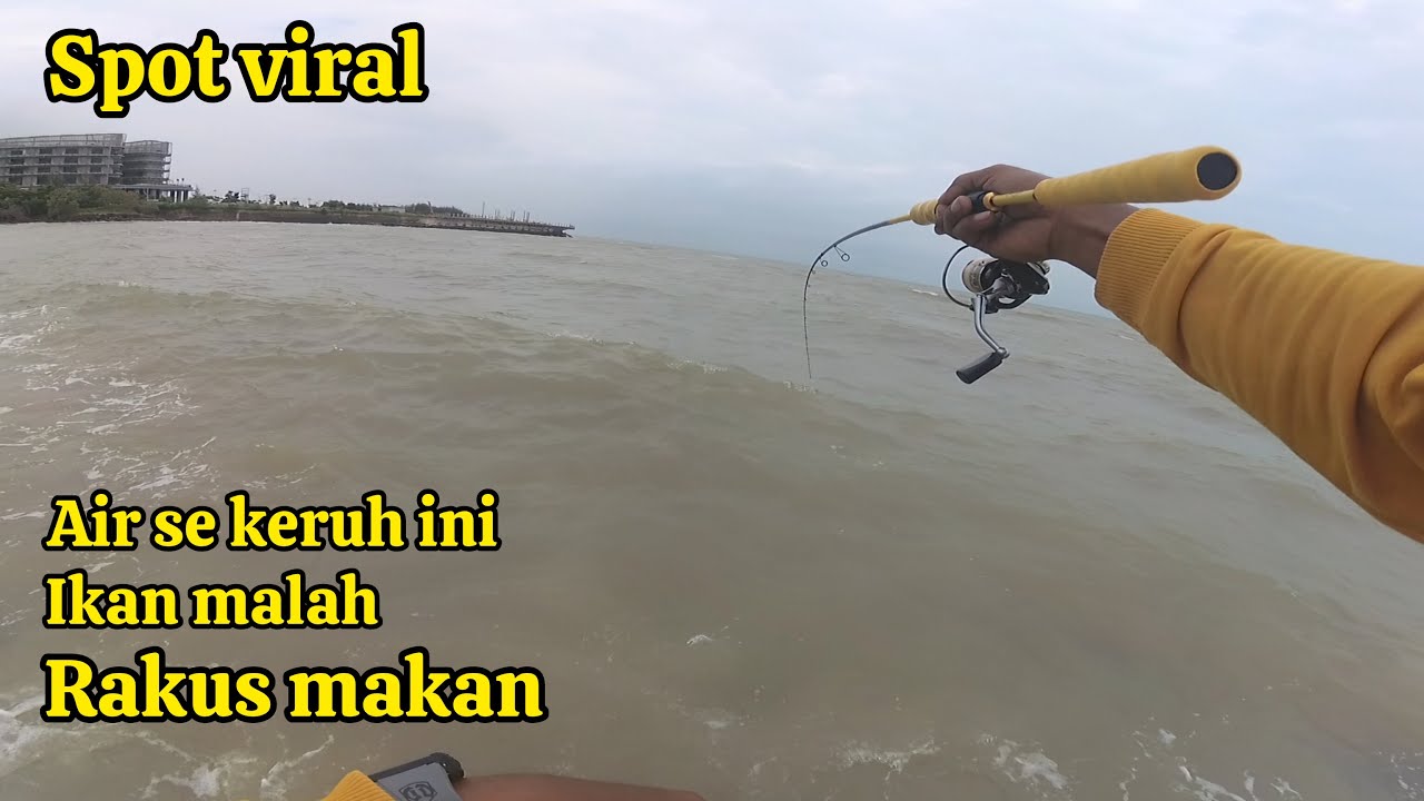 Spot mancing pinggiran yang lagi viral di semarang || Muara gabdor || Pantai marina