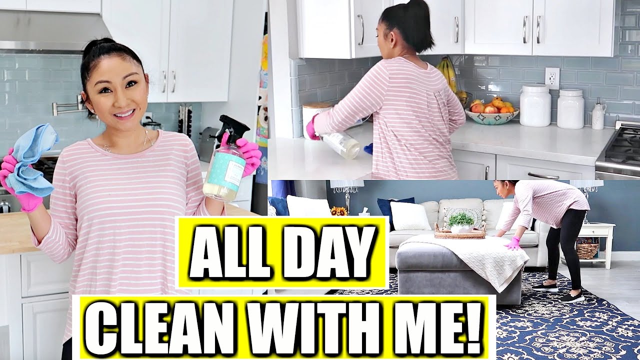 ALL DAY DAY CLEAN + ORGANIZE WITH ME! | Spring Clean With Me 2019!