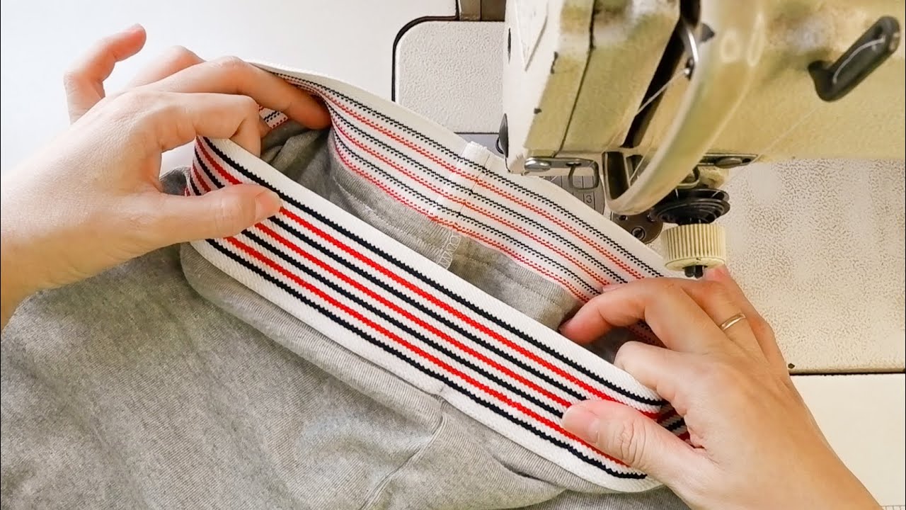 Sewing Techniques For Beginners | How To Sew Elastic Waistband Neatly