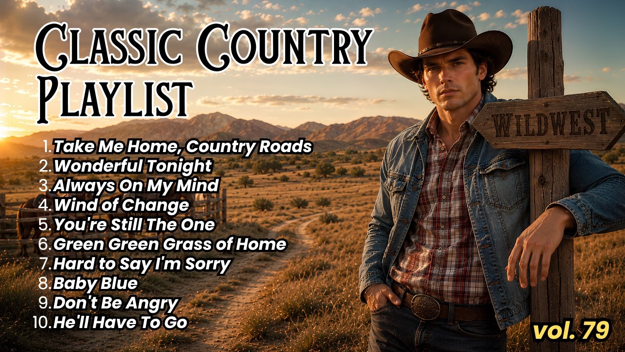 Classic Country Music Timeless 60s 70s 80s 90s - Take Me Home Country Roads, Wonderful Tonight
