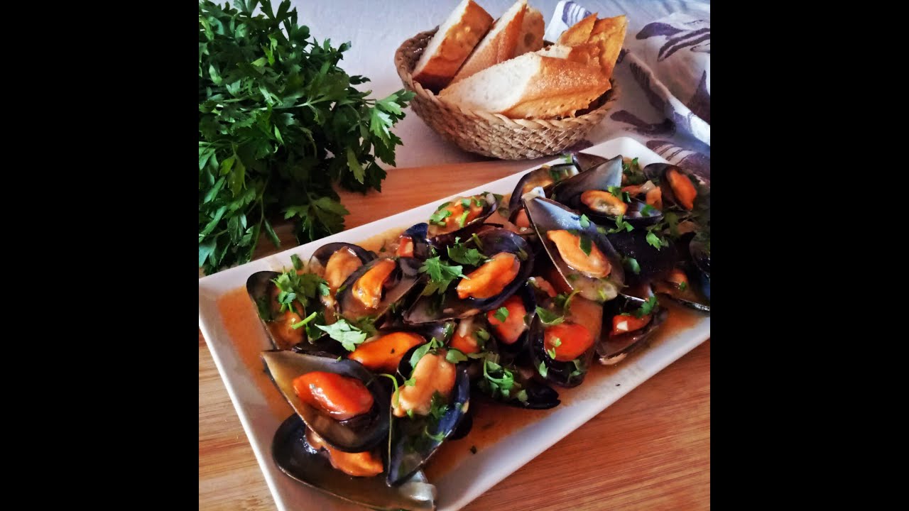 Recette des moules marinières à l'espagnole - Mejillones a la marinera- #tapas #entrée #español