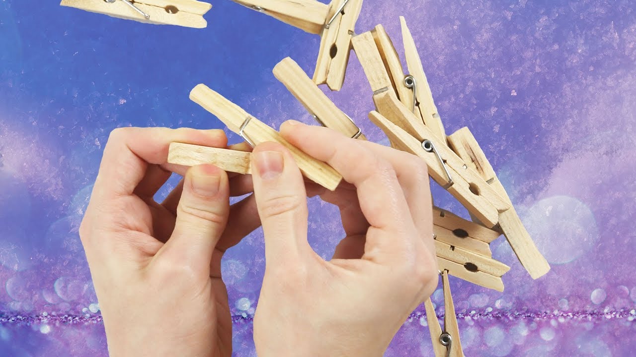 3 idee decorative natalizie con le mollette da bucato.