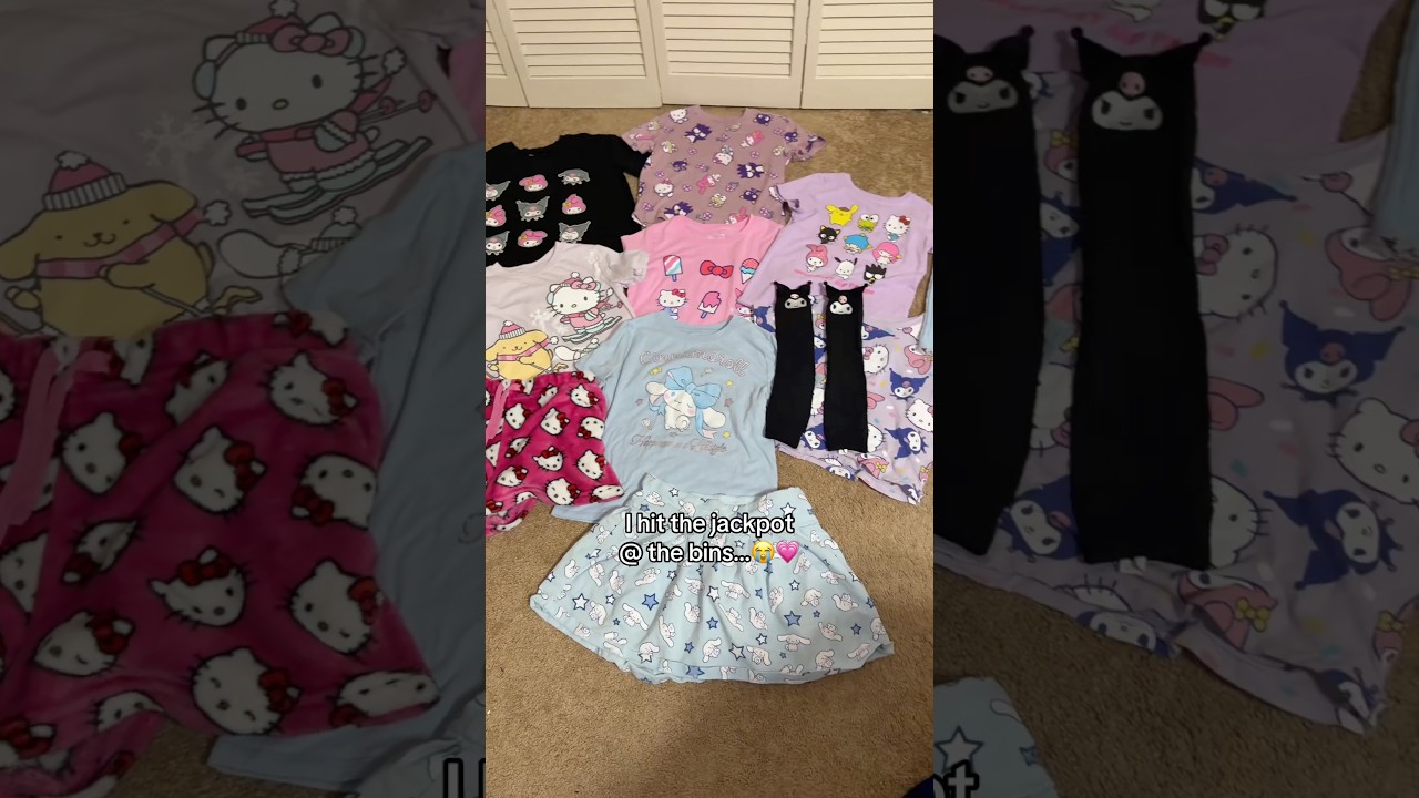 Покупка вещей Hello Kitty в секонд-хенде💗⬆️ #секонд-хенд #находкиизсеконд-хенда #покупкивсеконд-х...