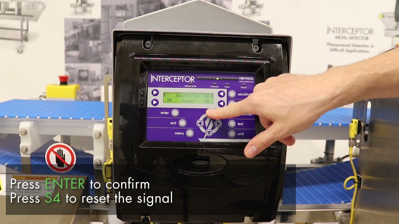 Interceptor Metal Detector - Sensitivity Adjustment