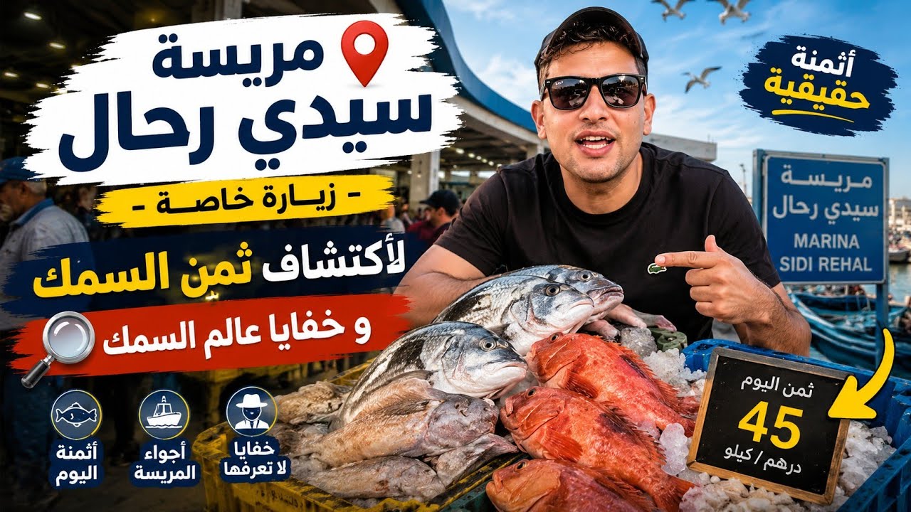 سيدي رحال الشاطئ🐟🔥 أثمنة الحوت في الصيف