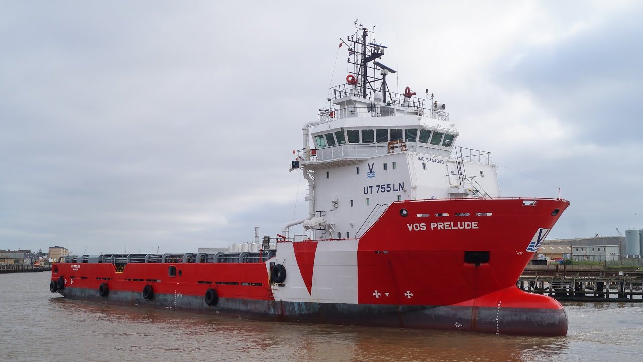 VOS PRELUDE - Offshore supply ship arriving at Great Yarmouth 16/7/21