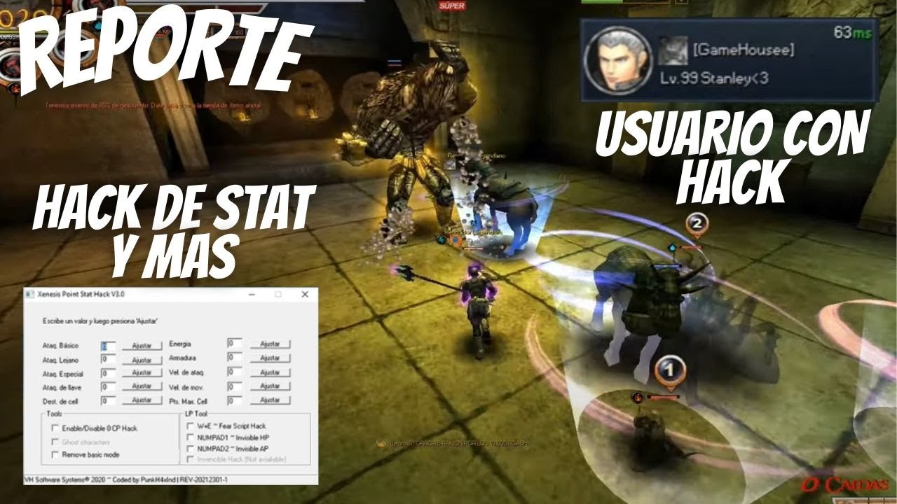 REPORTE HACK DE STAT, CP, USUARIO Y MAS - RAKION LATINO