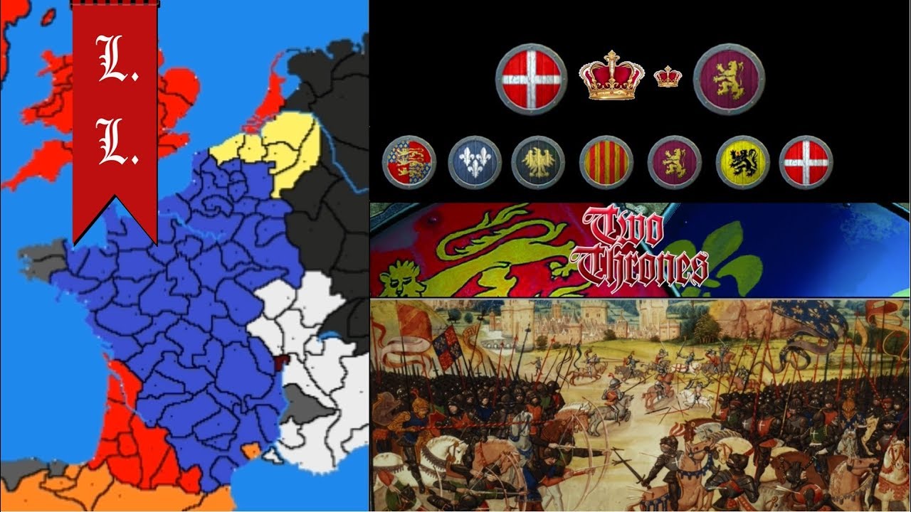Two Thrones map timelapse - mod of Medieval II total war