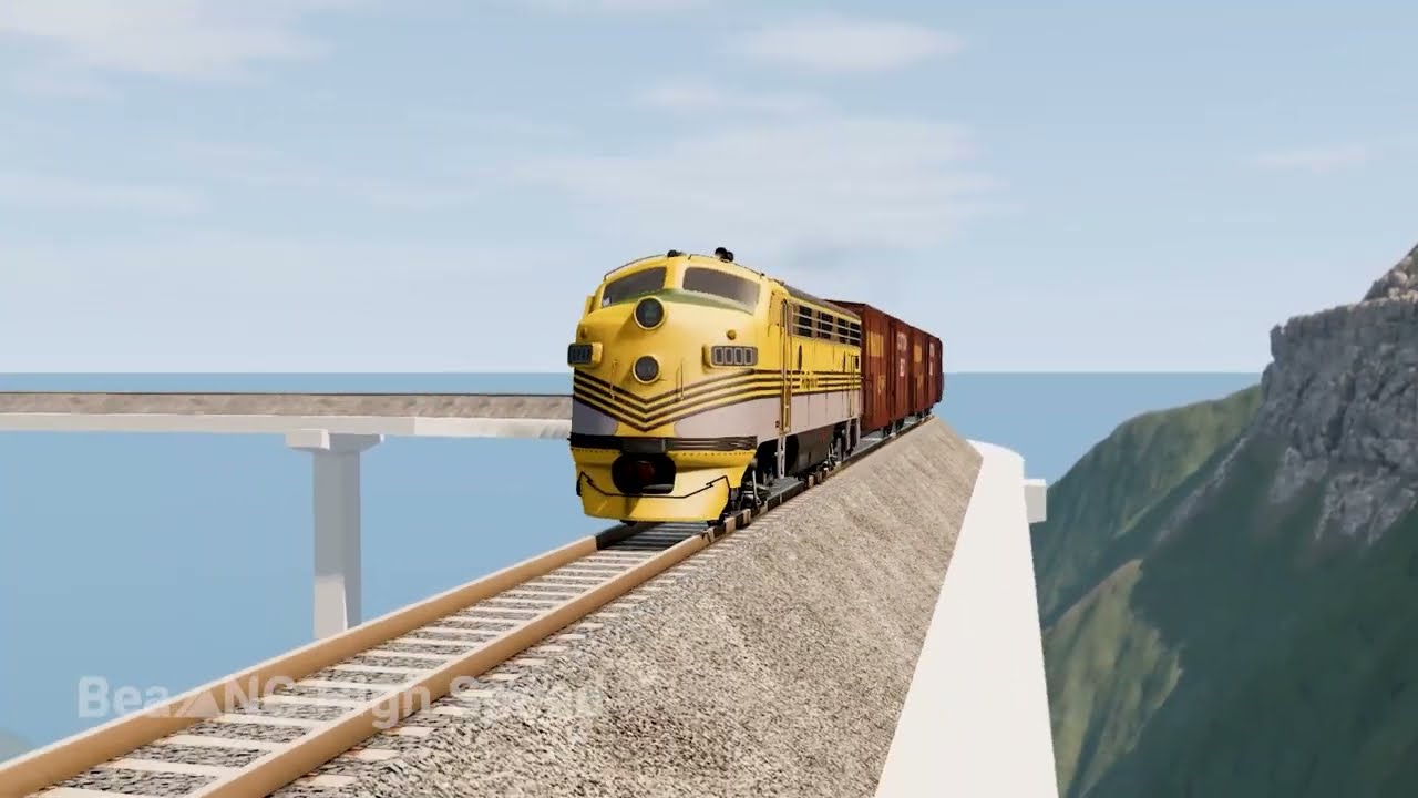 Trains vs High Speed Crashes & Ultimate Derailments #21 &ndash; BeamNG.drive | BeamNG High Speed