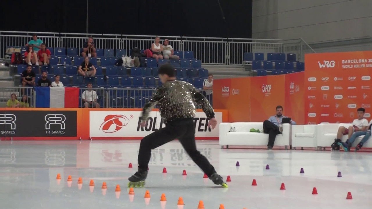 2019 WRG Inline Freestyle Classic Slalom JRM Final 1st Place Gu Kun Qi (CHN)
