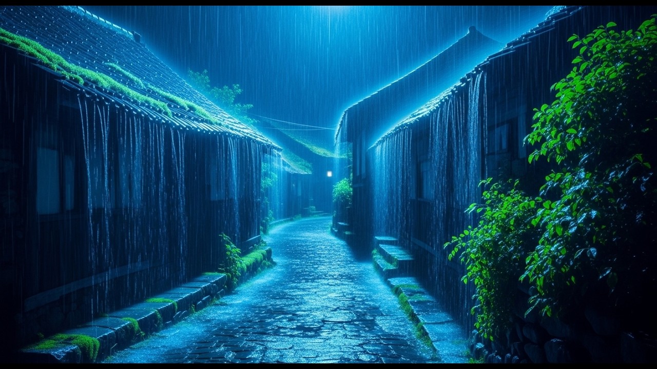 Soothing Heavy Rain on Roof with Thunder Rumbles | Relaxing Rain Sounds for Deep Restful Sleep