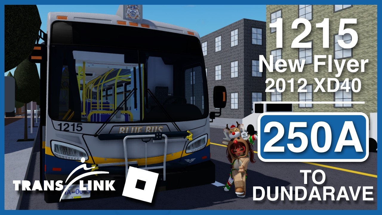 ROBLOX Driving | Translink SCBCTA · #1215 2012 New Flyer XD40 · 250A to Dundarave