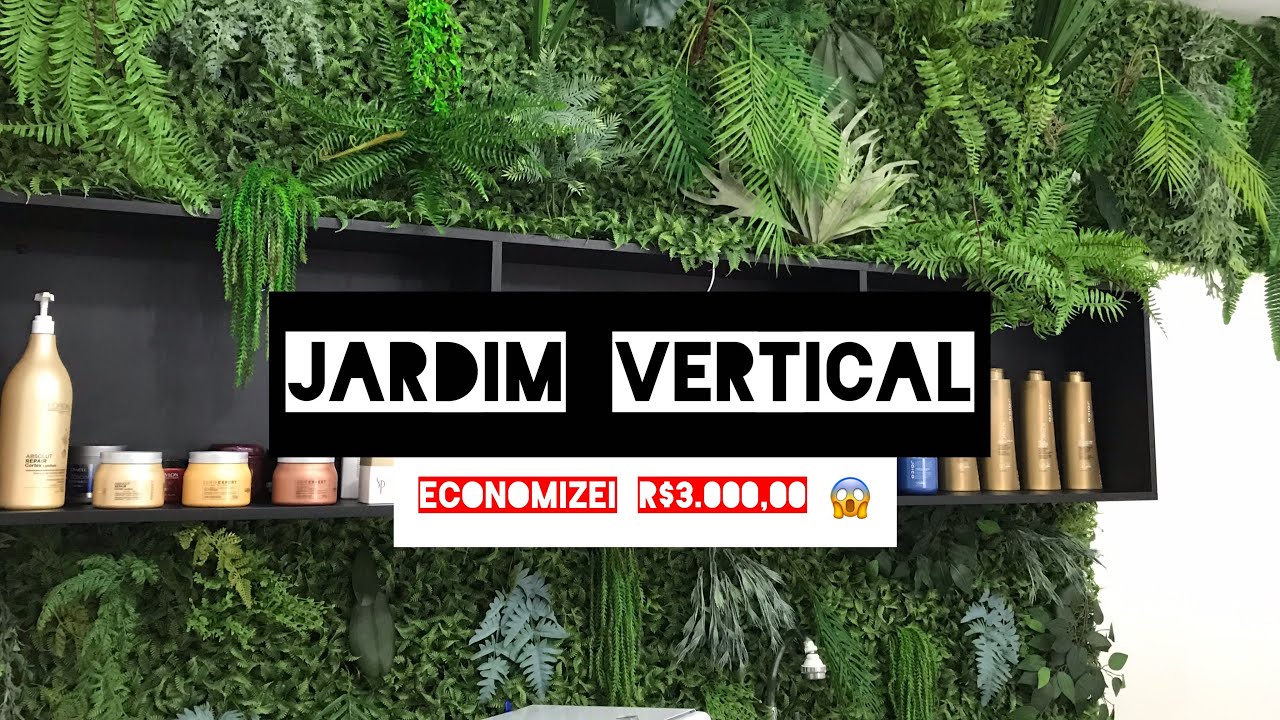 FAZENDO UM JARDIM VERTICAL ARTIFICIAL / MURO INGLÊS PARA O MEU SALÃO DE BELEZA