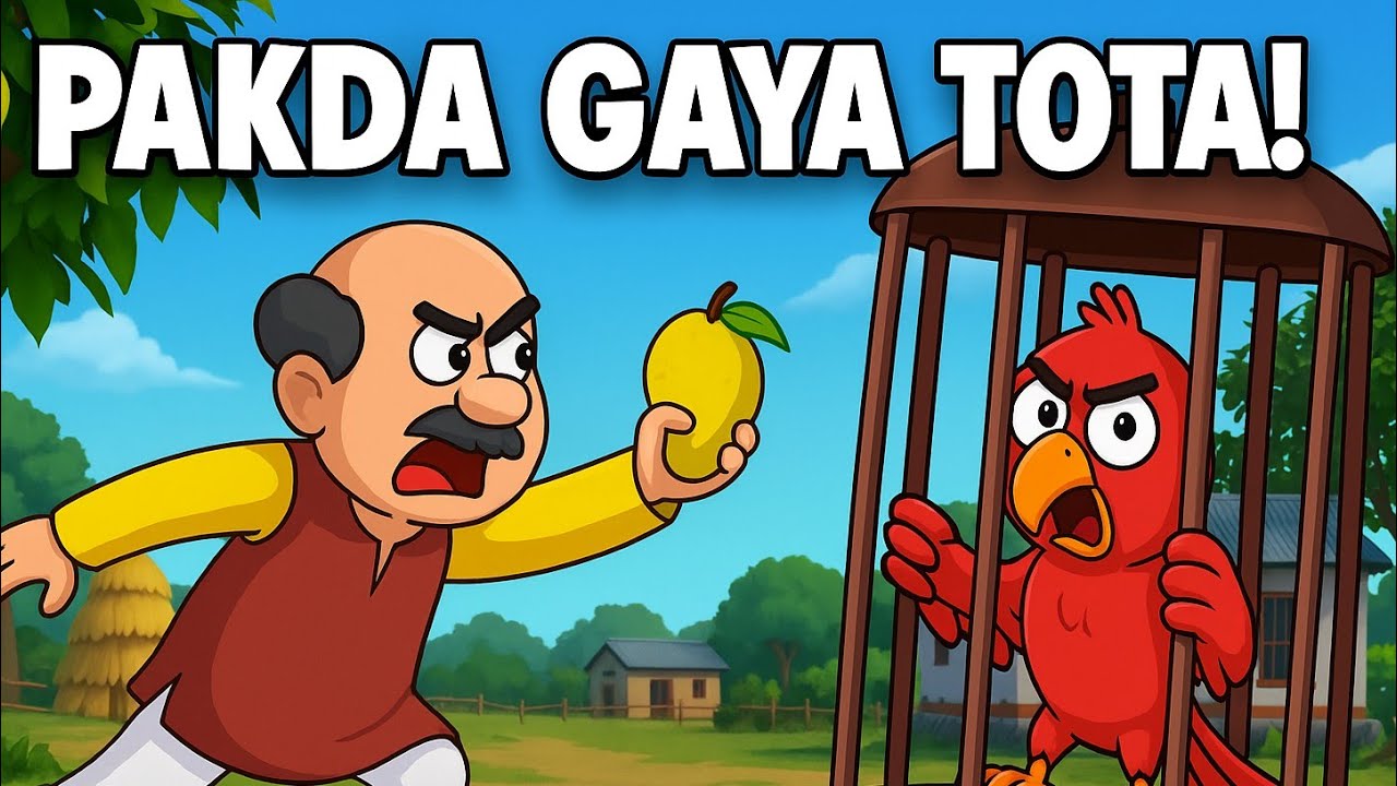 Pakda Gaya Tota! 😱 | Meena Game 2 Funny Gameplay | Cartoon Parrot Caught 🍋🦜