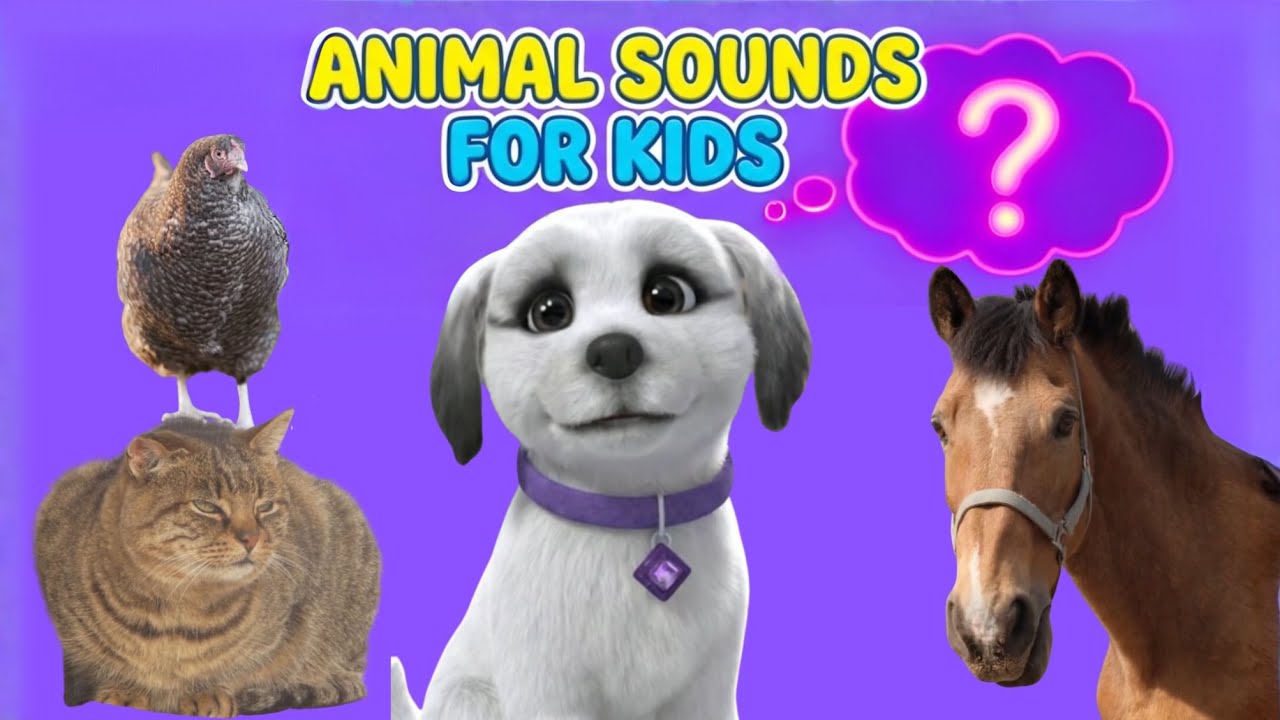 Animal Sounds for Kids 🐮🐔 | Learn Farm Animal Sounds | Luna the Magical Pup