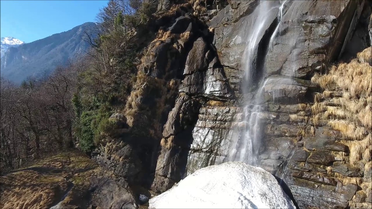 Cascate di Acquafraggia Piuro Chiavenna Foce Mera Drone DJI Phantom
