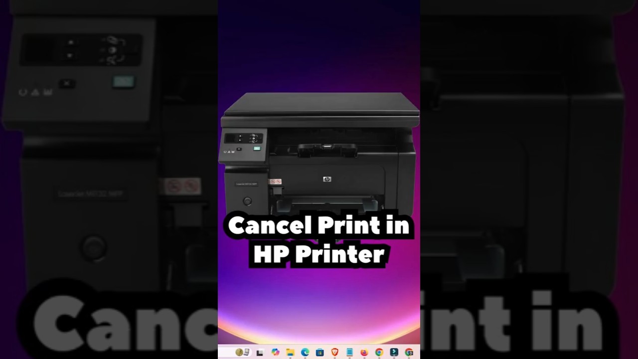 Как отменить печать на принтере HP в Windows 11 | Мгновенная остановка печати! 🖨️🚫