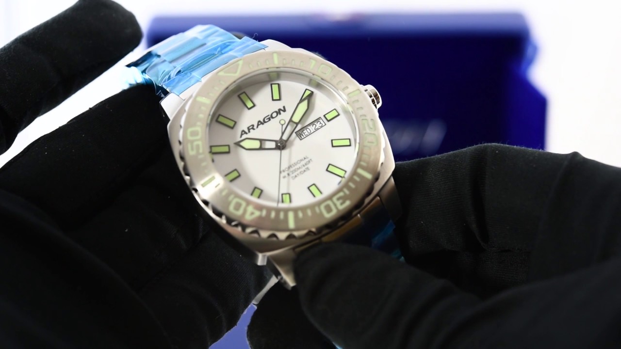 ARAGON Parma Automatic with Super Luminova Dial A154WHT