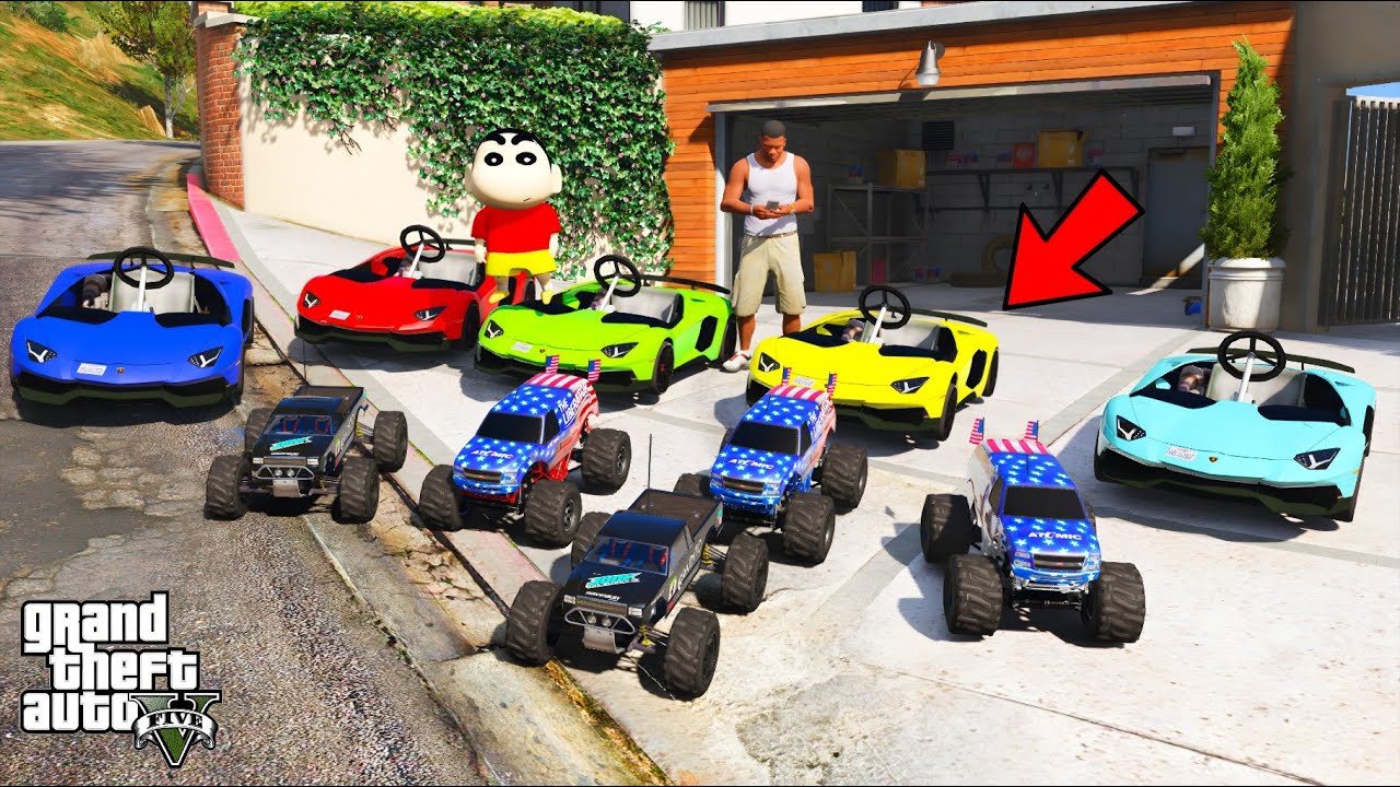 Franklin Gifting SUPER RC Lamborghini RC TOY CAR To Shinchan IN GTA V