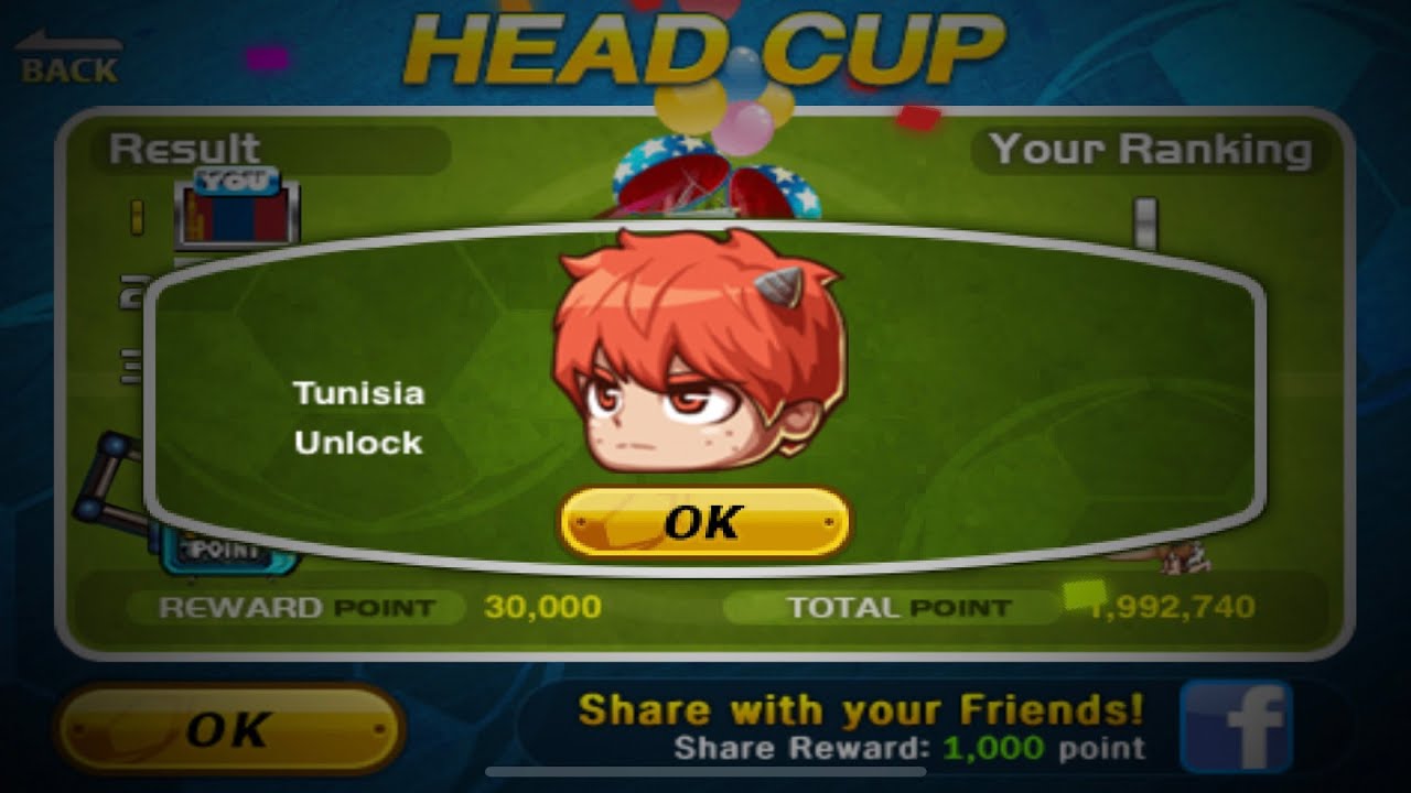 How to Unlock Tunisia In head Soccer (Head Cup) Full gameplay