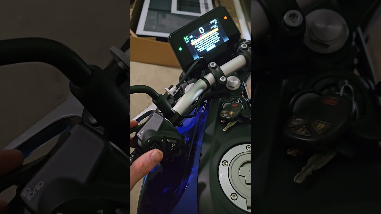 2025 Yamaha MT-07 has some cool features I've never had on a motorcycle before! #motorcycle #mt07