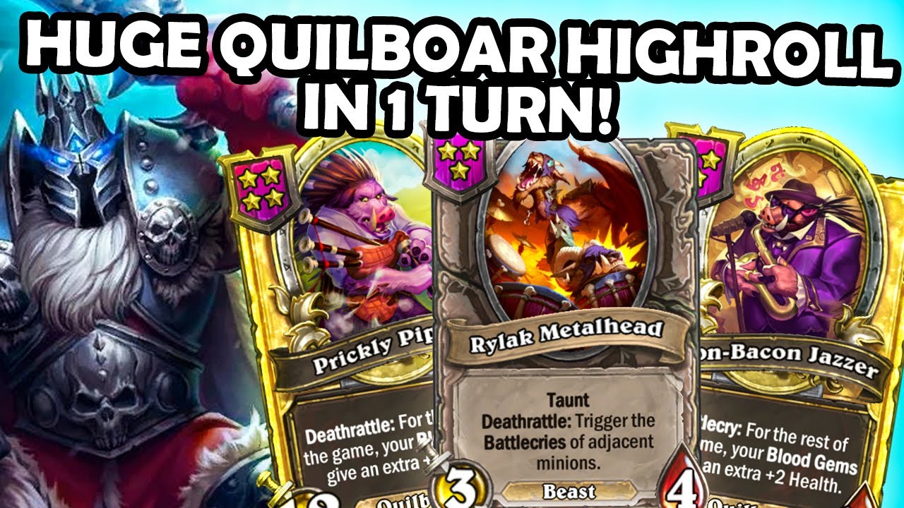 Golden Prickly Piper, Golden Moon-Bacon Jazzer and Rylak Combo! | Hearthstone Battlegrounds