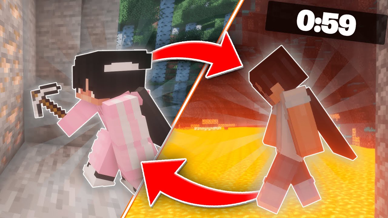 Minecraft, MUTTA Meidän Paikat VAIHTUU Joka MINUUTTI?! w/ Applezzi