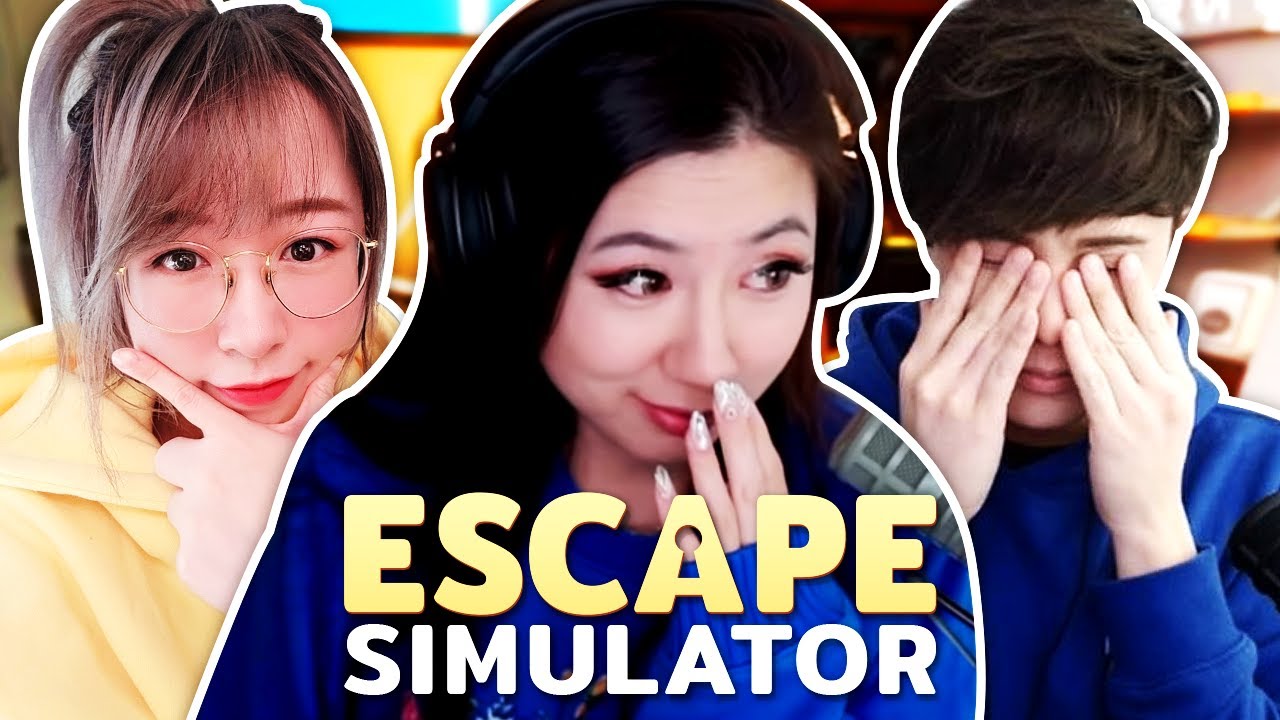 everyone watches me struggle in Escape Simulator... ft. Sykkuno, Natsumiii, BaboAbe