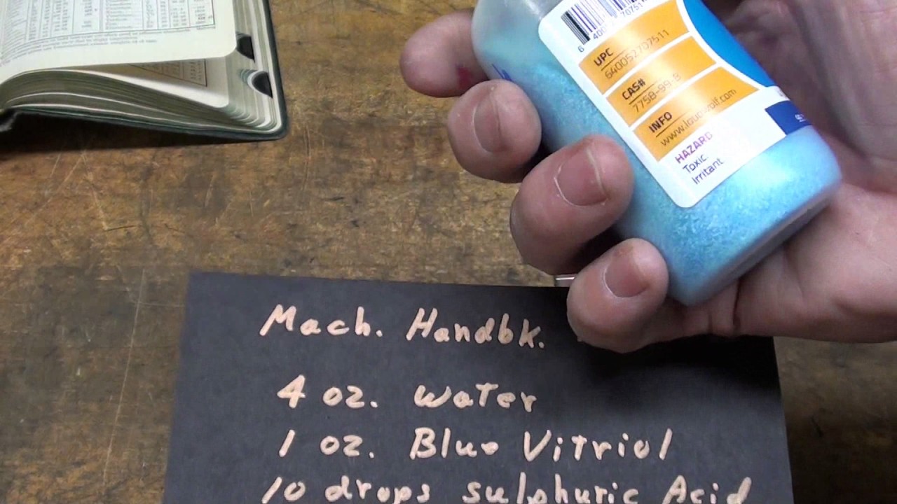 TIPS #273 Copper Sulfate as a Layout Fluid tubalcain