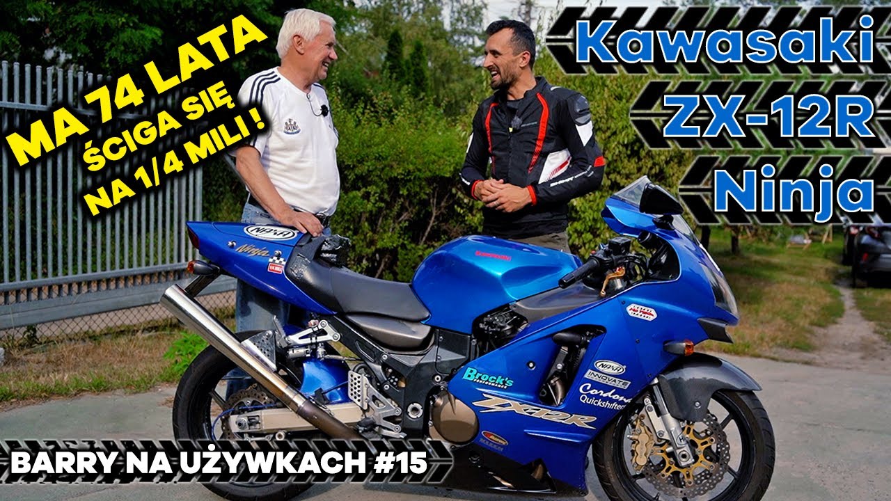 Kawasaki ZX-12R Ninja - Andrzej Stachurski (74 lata), ponad 200 koni i 130 dB! Barry na używkach #15