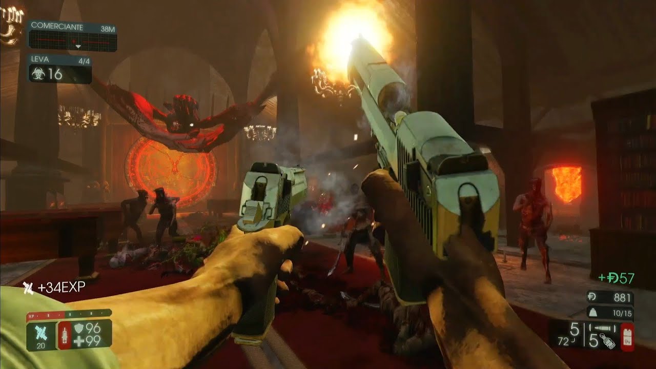 KILLING FLOOR 2 | Classe: PISTOLEIRO | Mapa: NETHERHOLD | 4 Levas | DIFÍCIL! (PS4 1080p)