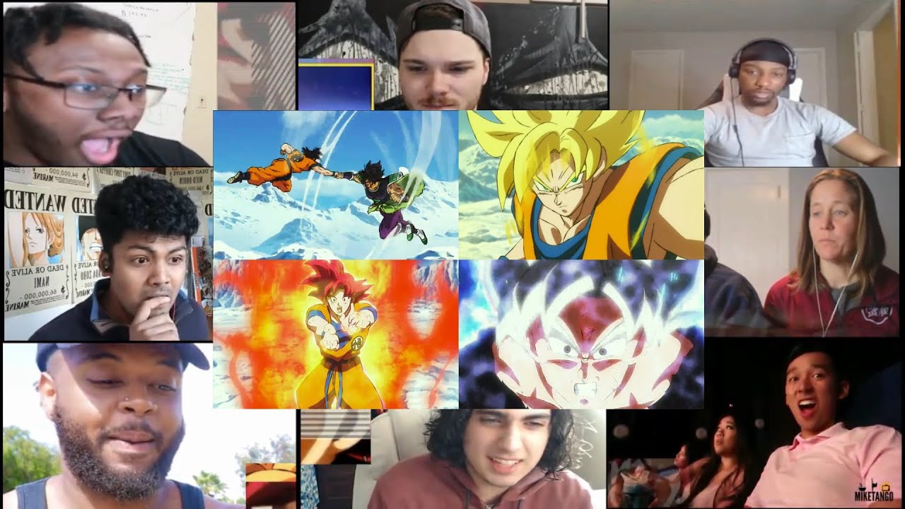 Goku vs Broly Reactions Mashup