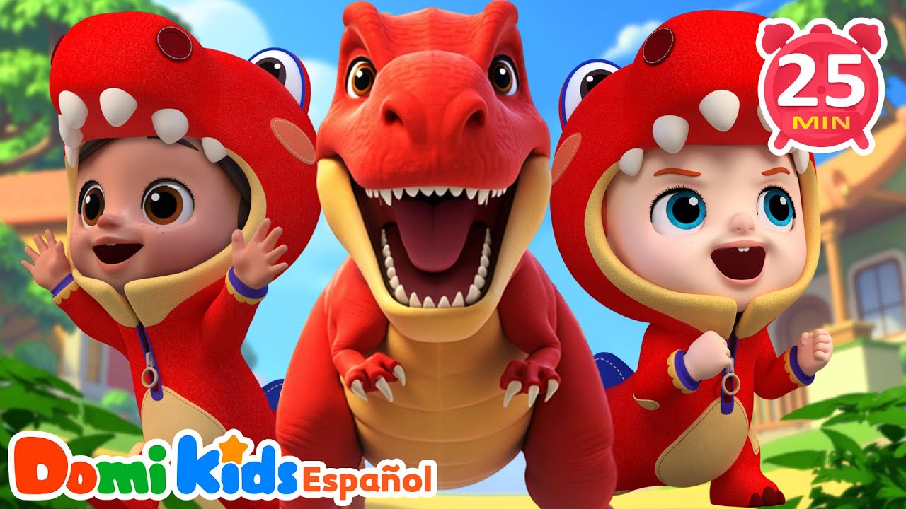 🦖 Música de Dinosaurios 🌈 | Juegos y Aprendizaje | Canciones Infantiles | Domi Kids | LEFUN Kids TV