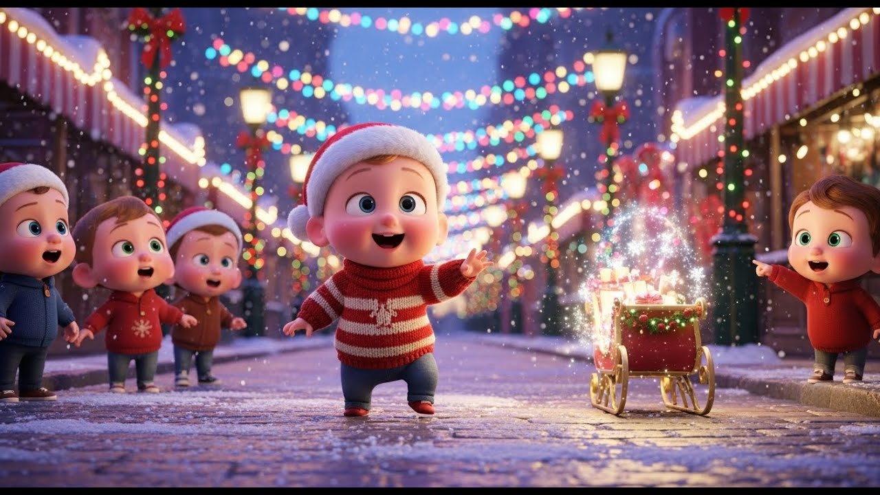 Christmas Lights All Around 🎄✨🎶 Fun Holiday Song for Kids | Festive Learning & Joy