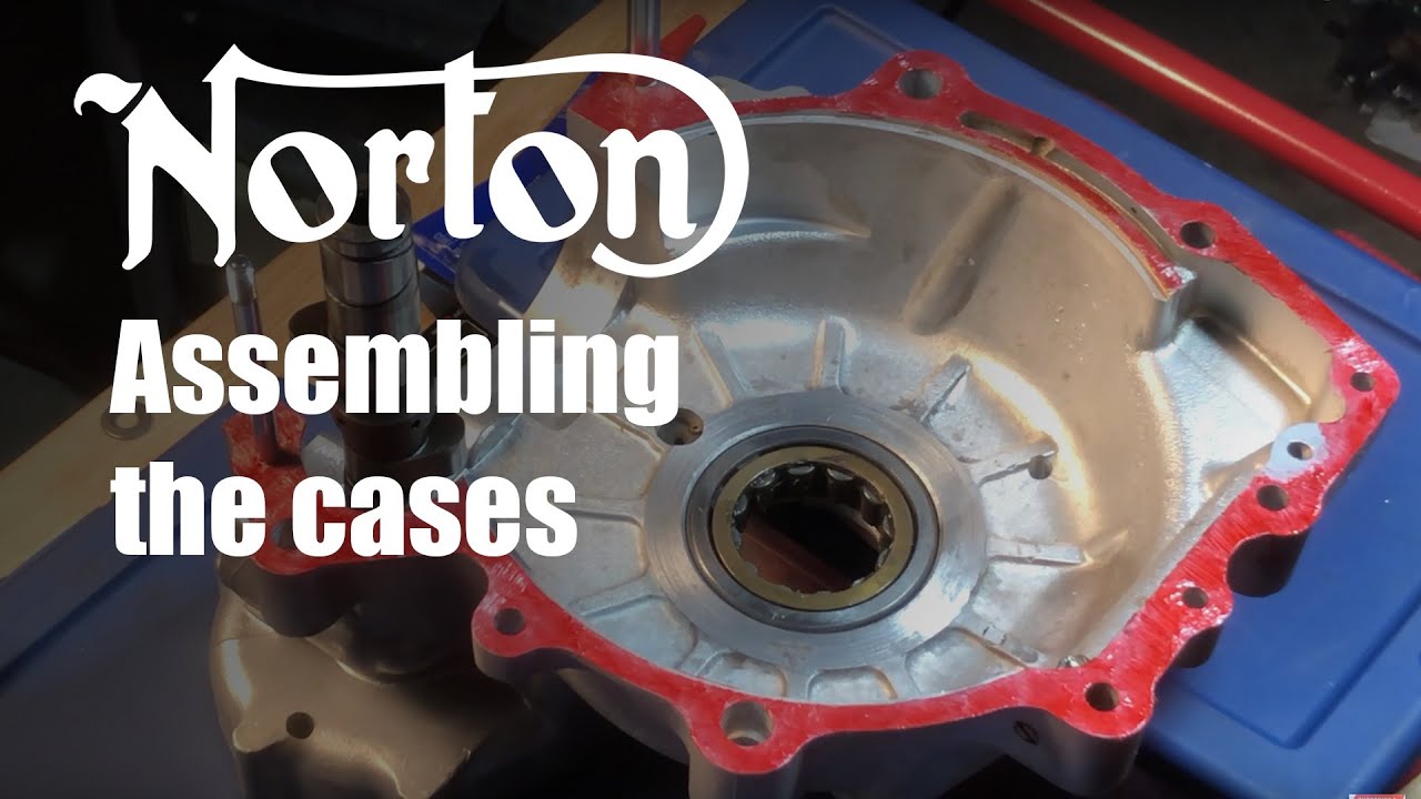 1972 Norton Commando Combat Rebuild (9) - Reassembling Crankcase halves