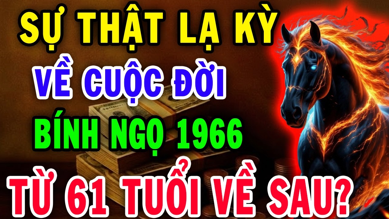 Lần Đầu Tiết Lộ! Bí Mật Động Trời: Tử Vi Trọn Đời Bính Ngọ 1966,  Bạn Sẽ Bất Ngờ Khi Biết Điều Này