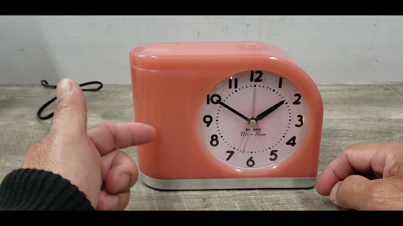 Винтажные розовые будильники Westclox Toastmaster Big Ben Moon Beam 43000