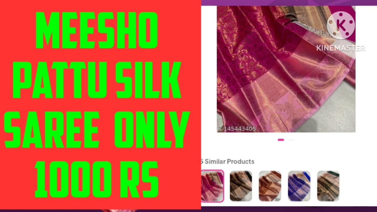 meesho pattu silk saree#ugadhe sale#ugadhevedios#meesho#trending saree#pattusaree#youtubevedios
