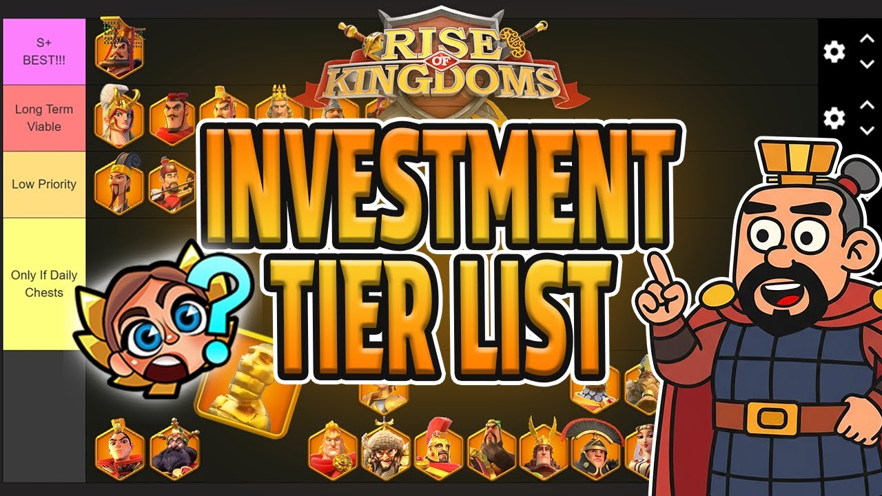 Commander Investment Tier List &mdash; Open Field (November 2025) | Rise of Kingdoms (RoK)